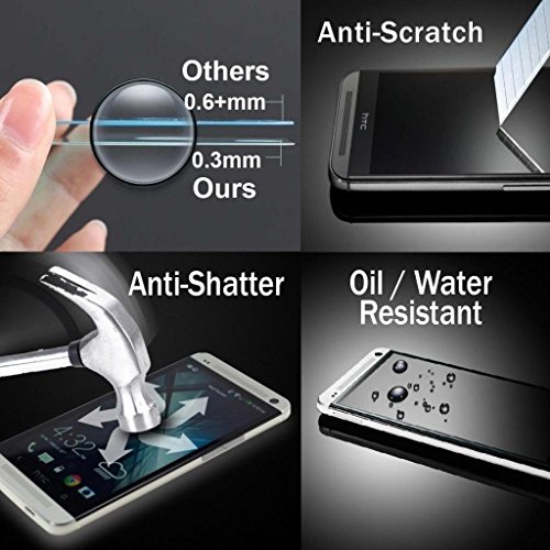 REY Protector de Pantalla para Samsung Galaxy S5 / S5 Neo Cristal Vidrio Templado Premium