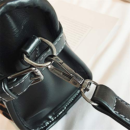 RFVBNM Vintage Bolsa Mujer/Gran Capacidad Remache Bolso/Bandolera Simple Mensajero Bolso, Leopardo de impresión