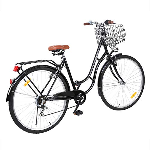 Ridgeyard 28" 7 velocidades de la luz de la bici señoras de la ciudad de bicicletas deportes al aire libre urbano de la ciudad de bicicletas Shopper bicicletas de ciudad Hombre de la bici
