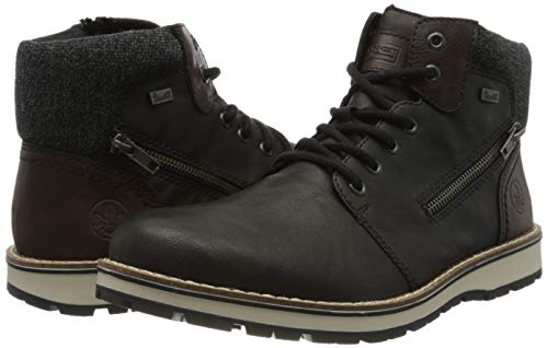 Rieker Herbst/Winter, Botas Clasicas para Hombre, Negro (Schwarz/Kastanie/Granit 01), 41 EU
