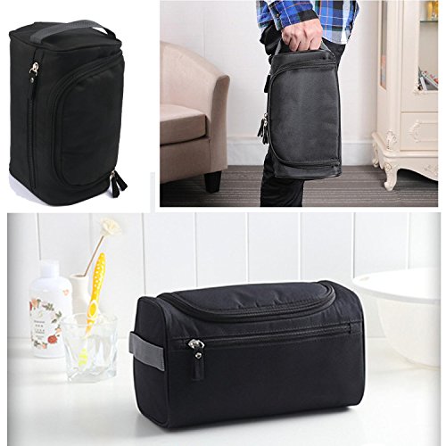 RIFIANS – Bolsa De Aseo ESPACIOSO Para Hombre – PREMIUM CALIDAD Con Gancho Colgante + Compartimentos - Neceser de Viaje Hombre y Mujer - FUNCIONAL, Sólido, Simple y Eficiente