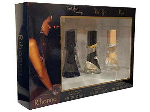 Rihanna Fragancia Collection de Rihanna para Mujer - 3 piezas Mini Set de regalo de 15 ml Rebl Fleur Love Always