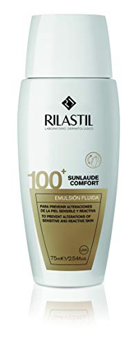 Rilastil Sunlaude Comfort 100 MD - Emulsión Fluida de Protección Solar para Pieles Sensibles - 75 ml