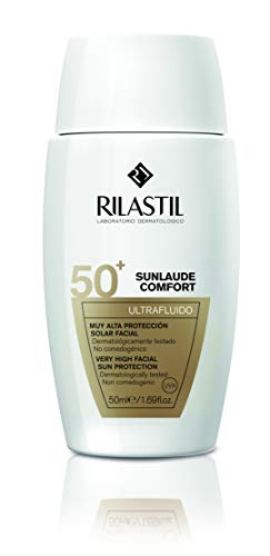 Rilastil Sunlaude Comfort - Ultrafluido Facial con Protección Solar SPF 50+, 50 ml