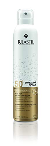Rilastil Sunlaude - Spray 360 AD, Protección Solar Transparente, SPF 50+, 200 ml