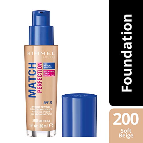 Rimmel London Match Perfection Foundation Base de Maquillaje Tono 200 - 30 ml