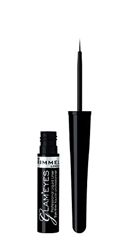 Rimmel London Pack look ojos (Incluye Paleta de Sombras Magnifeyes Palette Smoke Edition Tono 3, Delineador Liquido Tono 001-Black Glamour, Mascara de Pestañas Volume Colourist Tono Black 11 ml)