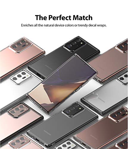 Ringke Fusion Diseñado para Funda Samsung Galaxy Note 20 Ultra, Carcasa Galaxy Note 20 Ultra, Prevención de Golpes PC + TPU Parachoque Funda para Galaxy Note 20 Ultra (6.9") - Smoke Black