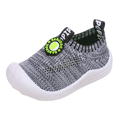 Riou Zapatillas Deportivas Unisex para niños y niñas Casuales Antideslizante Zapatillas Tejido Hueco Transpirable Calzado Deportivo Calcetines Zapatos Ligeras