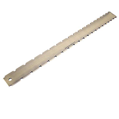 RiToEasysports Guitar Straight Edge, Practical 24.75 Tablero de trastes con Muesca Straight Edge Luthiers Herramienta para Guitarras Nivelación de Cuello