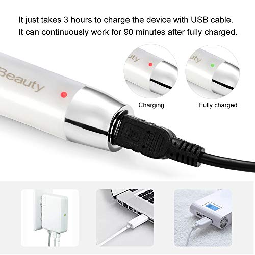 Rizador de Pestañas Eléctrico, TOUCHBeauty Recargable Rizador de Pestañas con Calefacción, Rotativo Rizador de Pestañas Térmico para Maquillaje Herramientas de Rizado de Belleza AG-1218N