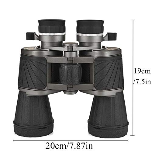 RLFDC 10 X 50 Binoculares Potentes - Binoculares Plegable Compacto con BAK4 Prism, FMC Lente, Prueba De Niebla Y Resistente Al Agua para Adultos/Niños/Outdoorbirding/Viajar/Turismo/Caza