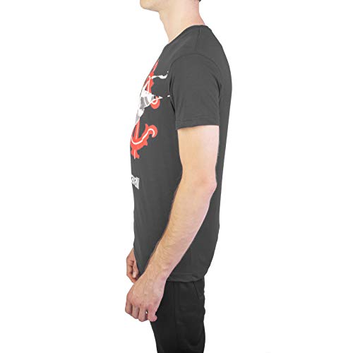 ROBERTO CAVALLI - Camiseta de algodón con logo para hombre, color negro - Negro - Large