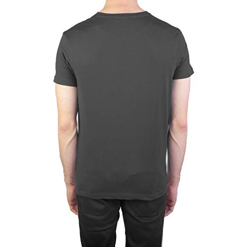 ROBERTO CAVALLI - Camiseta de algodón con logo para hombre, color negro - Negro - Large