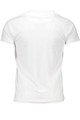ROBERTO CAVALLI Camiseta Hombre Cuello Redondo Manga Corta Blanco Talla M