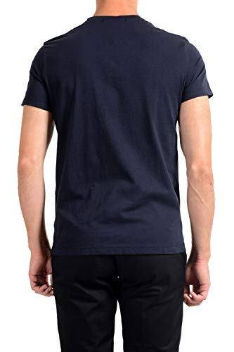 Roberto Cavalli GST648 - Camiseta de manga corta para hombre azul navy S