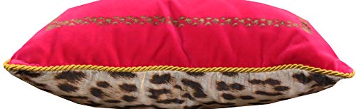 Roberto Cavalli Home - Cojín decorativo de 40 x 40 cm con cremallera, cojines para cama, sofá 100% raso de puro algodón veneciano