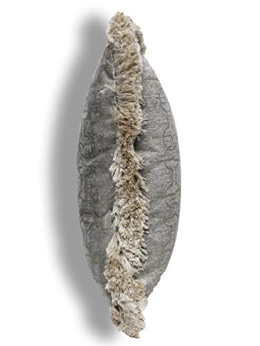 Roberto Cavalli Home - Cojín decorativo de 43 x 43 cm con cremallera, cojines para cama, sofá araldico New Velvet