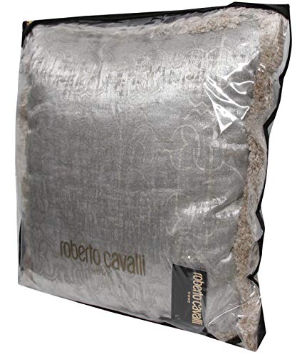 Roberto Cavalli Home - Cojín decorativo de 43 x 43 cm con cremallera, cojines para cama, sofá araldico New Velvet
