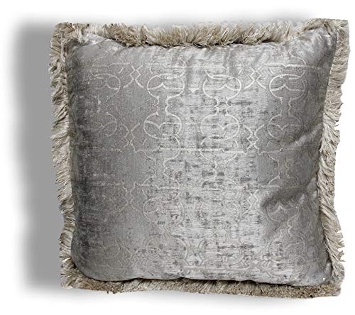 Roberto Cavalli Home - Cojín decorativo de 43 x 43 cm con cremallera, cojines para cama, sofá araldico New Velvet