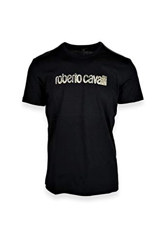 Roberto Cavalli HST625 5051 - Camiseta para hombre Negro XL