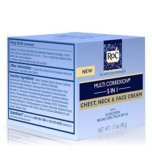 ROC Multi Correxion 5 in 1 Chest, Neck & Face Cream With Sunscreen Broad Spectrum SPF30 50ml
