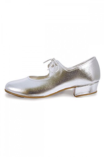 Roch Valley LHPS - Zapatos de claqué, color plateado plata plata Talla:4.5 UK / 37.5 EU