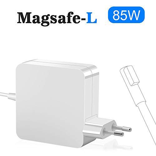 Rocketek Mac Book Pro Charger 85W, Compatible con 85W L-Tip Adaptador de Corriente Cargador para Mac Book Pro 13" 15" 17" Pulgada - Antes de 2012 Modelos Mac - MC556B / C A1343 A1278 A1290 A1286