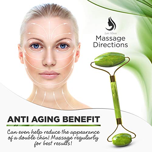 Rodillo de jade para la cara Jade Roller | rodillo de belleza para mejorar la apariencia de tu piel, proporciona relajación, masajea tu cara y mejora tu rutina de cuidado de la piel