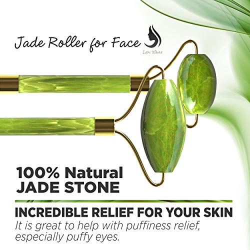 Rodillo de jade para la cara Jade Roller | rodillo de belleza para mejorar la apariencia de tu piel, proporciona relajación, masajea tu cara y mejora tu rutina de cuidado de la piel