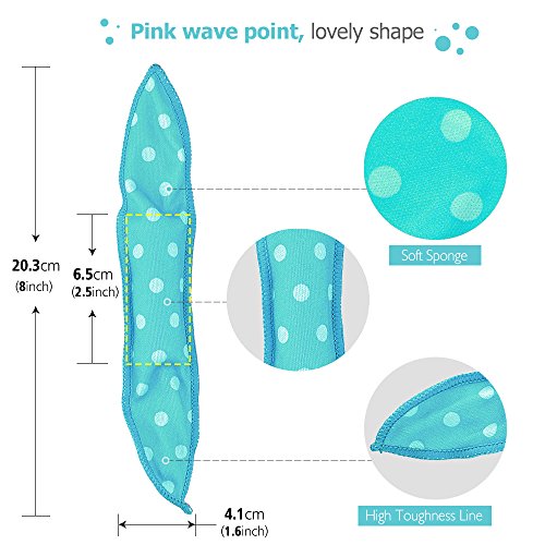 rodillos para el cabello, MS.DEAR Flexible Rizadores de Pelo de Espuma, 30 piezas Suaves Almohada de Sueño, Herramientas de Estilismo DIY- Azul