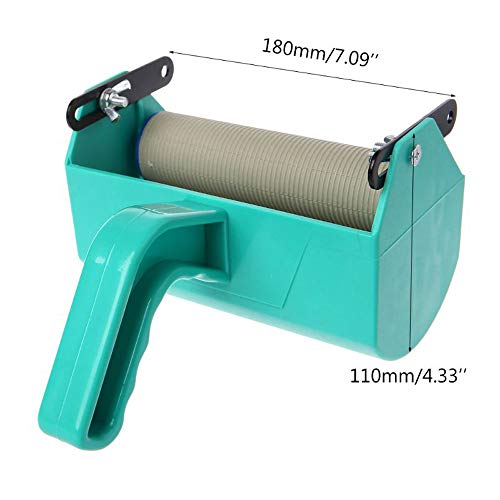 Rollo de pintura de 12,7 cm con patrón de textura decorativa con una máquina de pintura de un solo color de 12,7 cm con mango de plástico en relieve para decoración de la pared