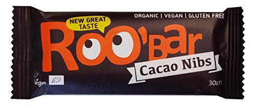 Roobar Barrita Energética Pepitas De Chocolate Y Almendras 100% Ecológica Con Superalimentos - Vegana - Caja 20 X 30G