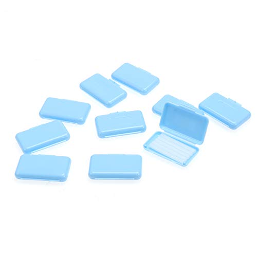 ROSENICE 10pcs cera ortodóntica dental para ortodoncia refuerza Wearer Mint Flavour (azul cielo)