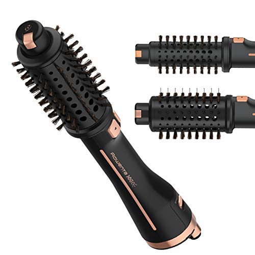 Rowenta CF9620F0 Ultimate Experience -  Cepillo moldeador de aire profesional con programas, cerdas naturales, rotación y rejilla trasera extraíble