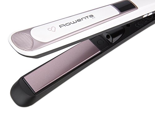 Rowenta Premium Care SF7460F0 - Plancha de Pelo, alisa, ondula y riza, de alta protección con recubrimiento de cashmere Keratin con aceite de argán y el generador de Iones, auto off y cable 360º