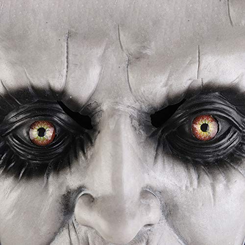 Rowentauk Máscara de Halloween Horror Látex Monja Máscara de Cabeza Completa Máscara de Cosplay para la Fiesta de Halloween