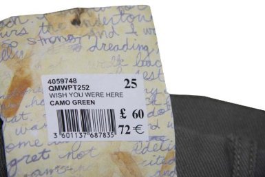 Roxy Pantalón vaquero verde caqui talla baja baja modelo Wish You Were Here 25 26 27 28 29 30 31 32 33 XS S M L XL 34 36 38 40 42 44 verde caqui 36-38