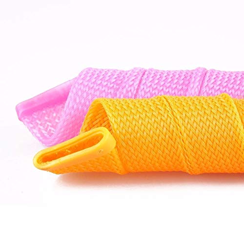 Rpanle 27"/55cm Magia Rizadores de Cabello Rizos Espirales Kit de Peinado, 20 piezas de rizadores de pelo sin calor y 1 ganchos de peinado para cabello extra largo,Rosado & Azul…