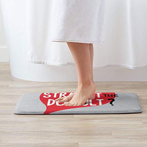 RTRTRT Alfombra Why is Straight The Default Door Mat Entrance Non-Slip Bath Mat Kitchen Floor Carpet Mat 19.5 X 31.5 Inch Absorbent Area Rugs