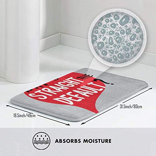 RTRTRT Alfombra Why is Straight The Default Door Mat Entrance Non-Slip Bath Mat Kitchen Floor Carpet Mat 19.5 X 31.5 Inch Absorbent Area Rugs