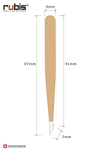 Rubis Evolution - Pinzas de acero inoxidable (oblicuas y puntiagudas)