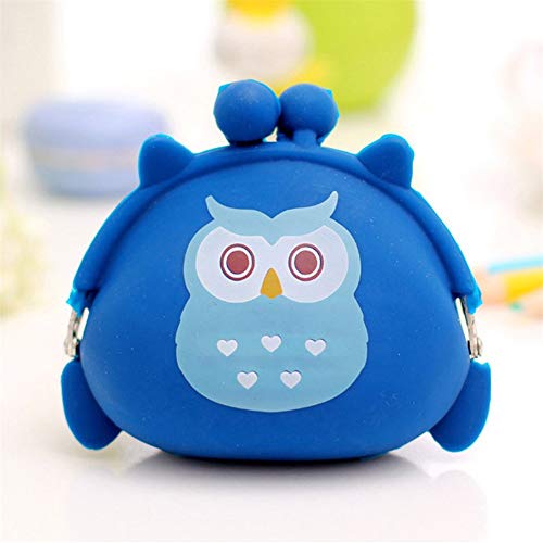 Ruikey Monedero Búho Monederos Mujer Animales Monederos Silicona Kawaii Monederos Silicona Niña Monederos De Mujer Pequeños para Moneda Efectivo Tarjeta Llaves