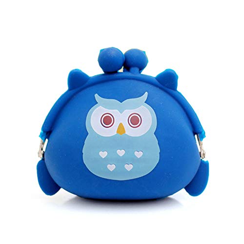 Ruikey Monedero Búho Monederos Mujer Animales Monederos Silicona Kawaii Monederos Silicona Niña Monederos De Mujer Pequeños para Moneda Efectivo Tarjeta Llaves
