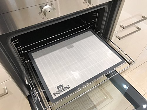 Rummershof Lámina de horno (2 esterillas): Papel de horno de silicona reutilizable (30 x 40 cm)