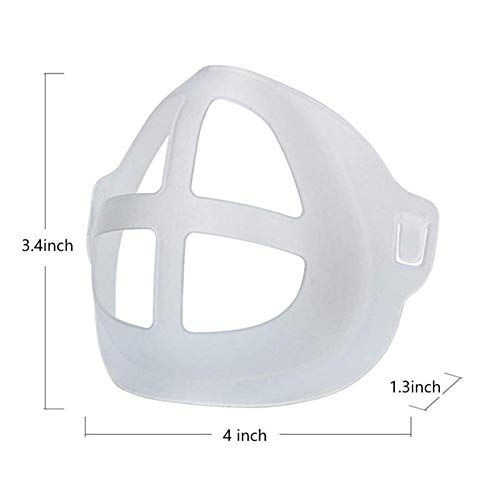 S-Chihir 3D Máscara Soporte for lápiz Labial Protector casero Soporte del Kit máscara con Bastidor de Soporte Interior, la mascarilla del Accesorios cómodo Reutilizable Lavable Holder