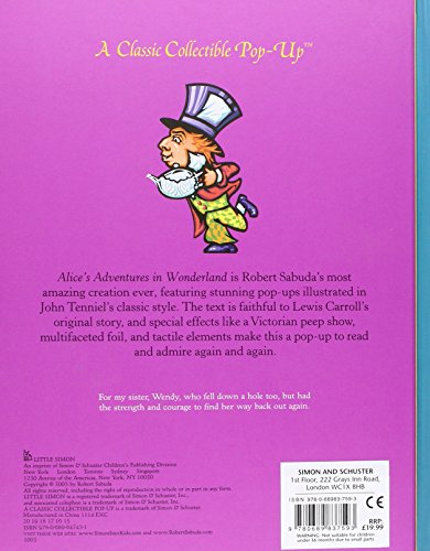 Sabuda, R: Alice's Adventures in Wonderland: Pop-up Book