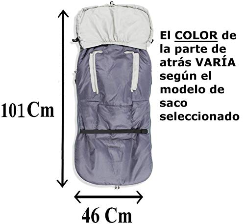 Saco POLAR de Invierno de Silla de Paseo - (Universal-Bugaboo-Mclaren) - Color: Negro - OFERTA