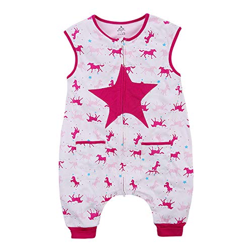 Sacos De Dormir Para Bebé Otoño E Invierno Nuevos Niños Y Niñas Chaleco Acolchado De Algodón Anti-Patadas Saco De Dormir Pijama Para Niños-Pink Duck_90Cm