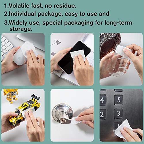 SAEYON [100 Piezas] Hisopos de Alcohol, Toallitas de Isopropilo con Alcohol al 70% ~ 75%, Desechables de Alcohol Prep Pads 60mm x 60mm